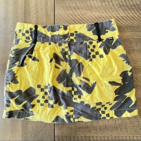 Vans Off The Wall Yellow and Black Mini Skirt - 7‎ - Picture 14 of 14